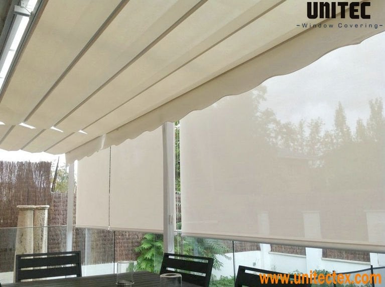 Roller outdoor shades