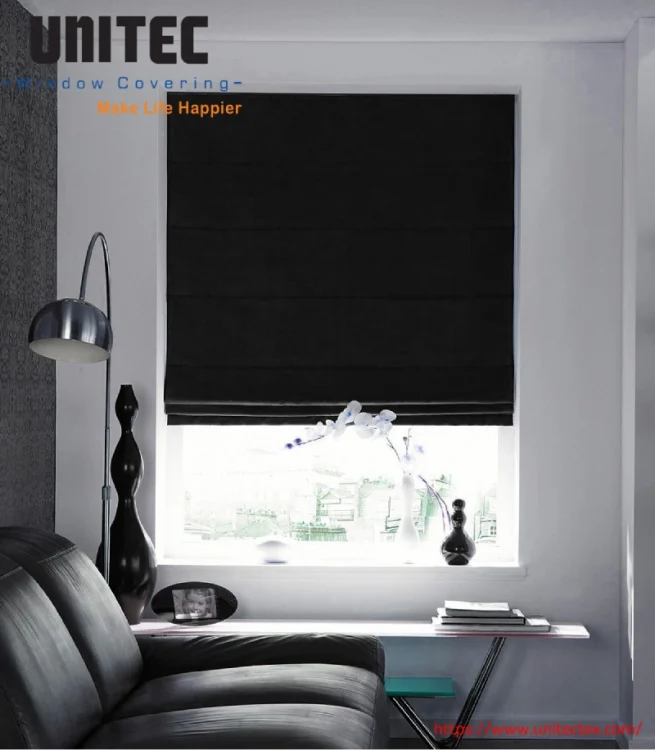 Black window treatments