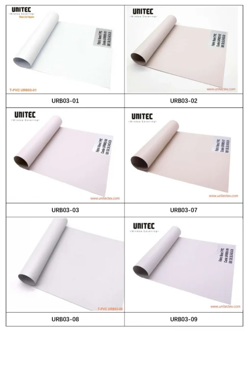 Blackout PVC Roller Blinds Fabric supplier