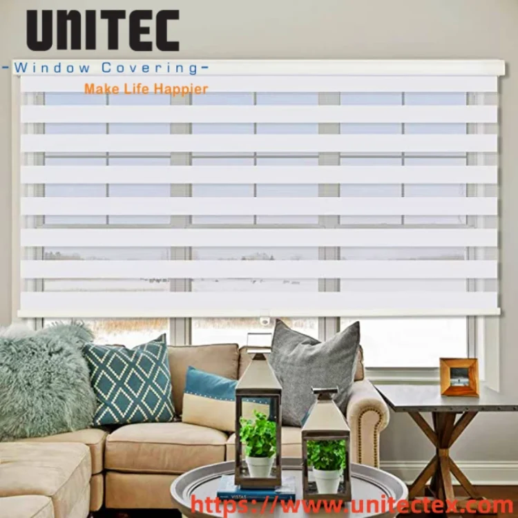 Zebra fabric curtains