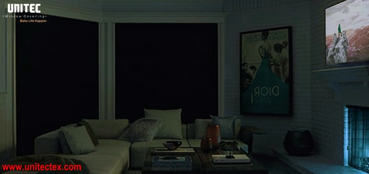 room darkening window treatments