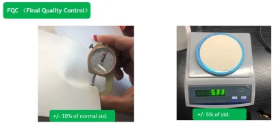 Final Quality control blinds fabric