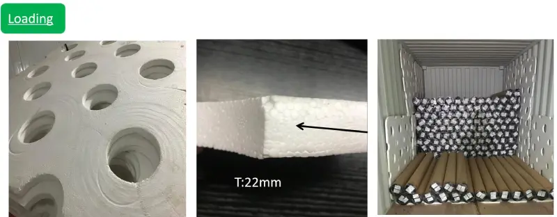 Packing for blinds fabric