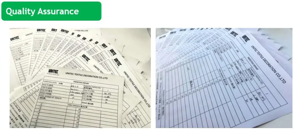 Quality assurance for blinds fabric