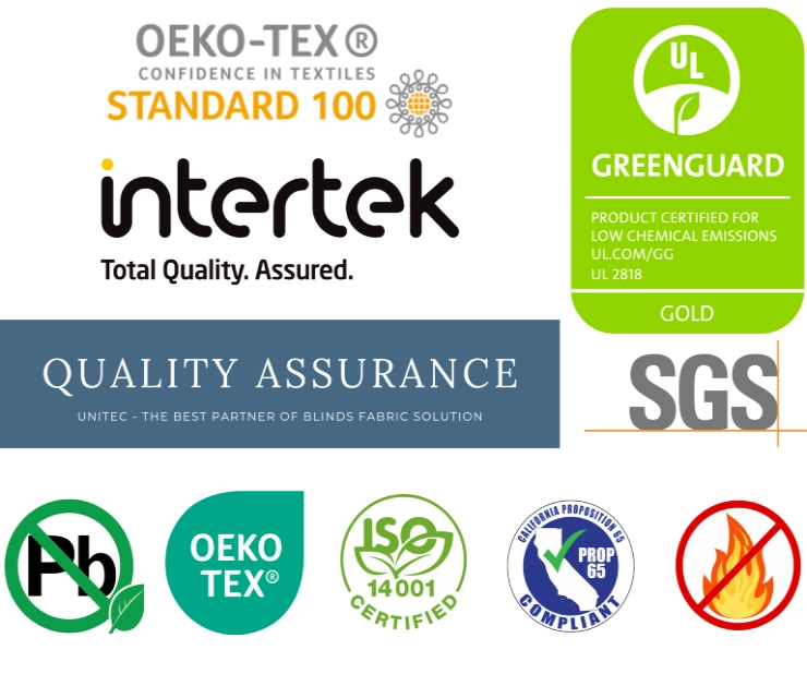 Blinds Fabrics Manufacturer & Supplier Certificates