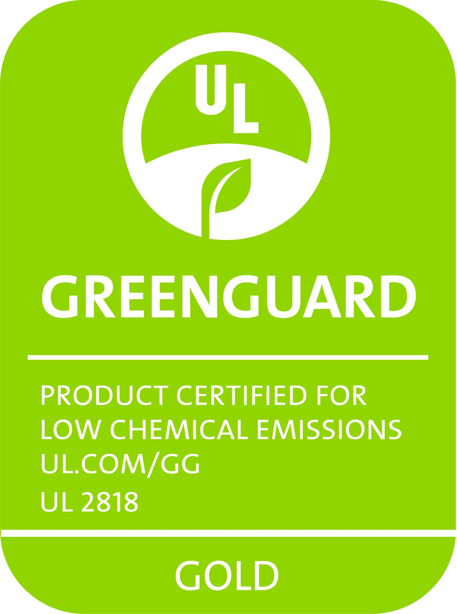 Greenguard Gold Certified