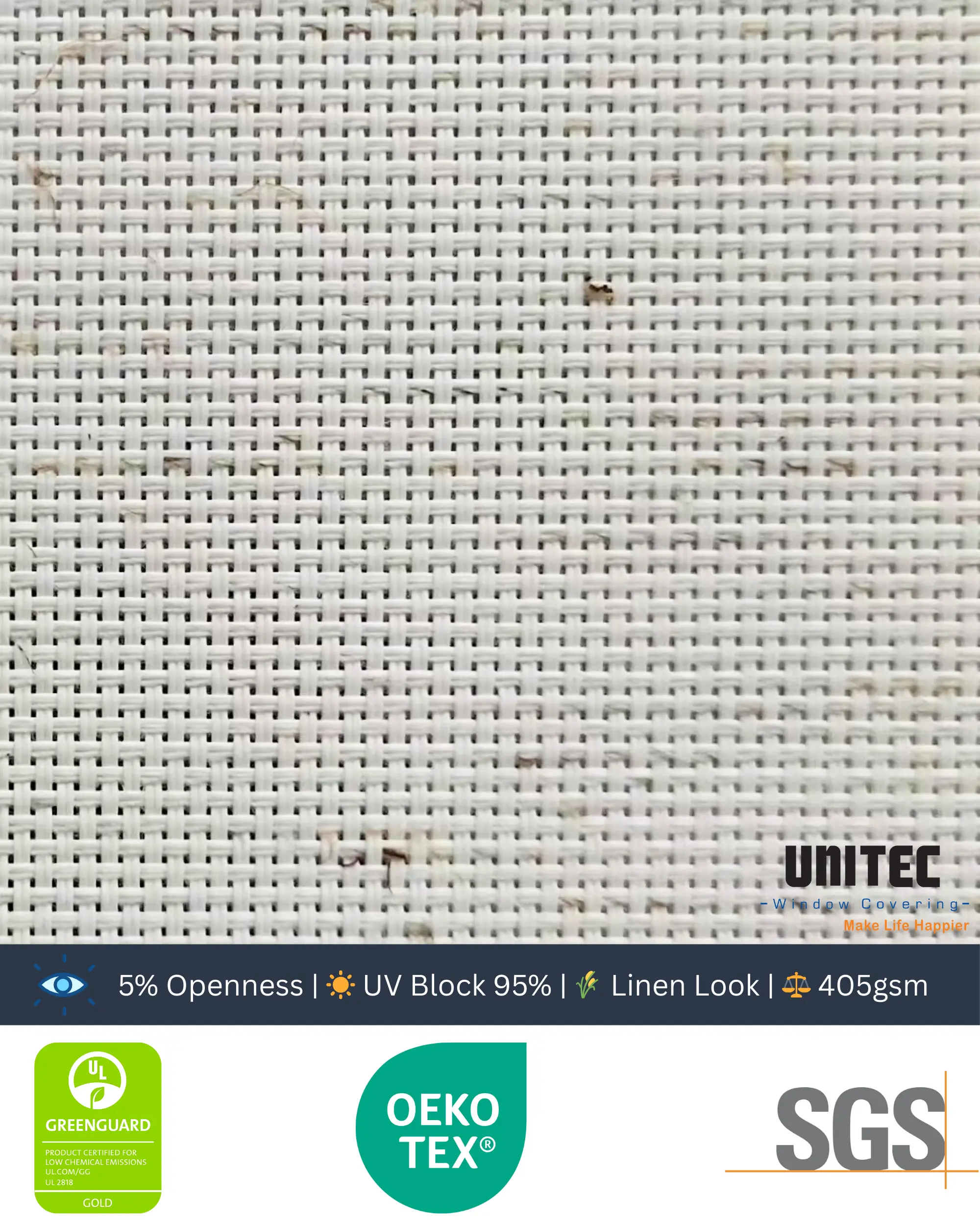 Screen Linen 5% roller Blinds