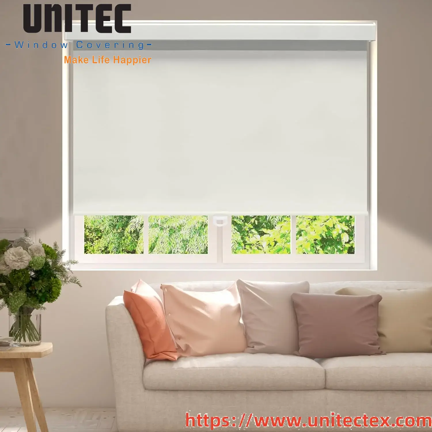 Tall black blackout roller shades for privacy
