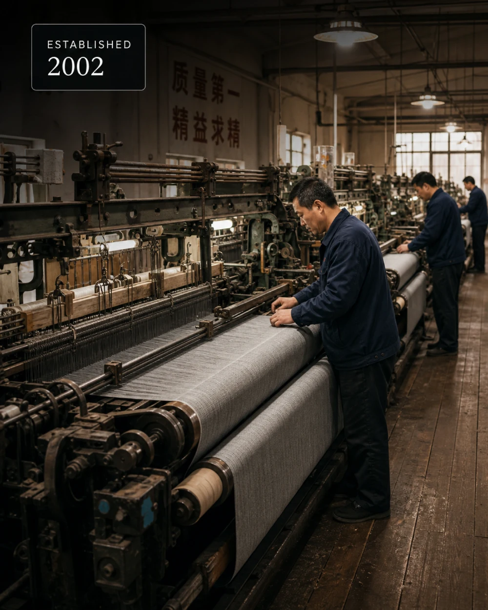 UNITEC textile manufacturing foundation started in 2002 with grey fabric weaving and OEM production