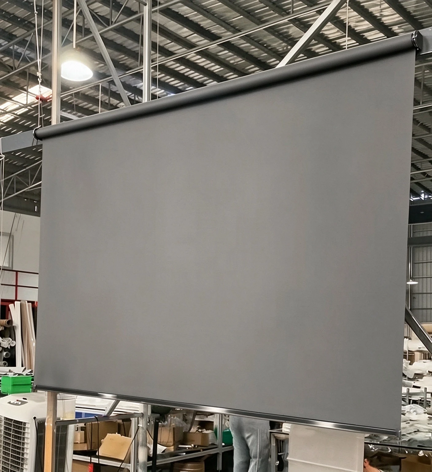 Finished blackout roller blind assembled by UNITEC